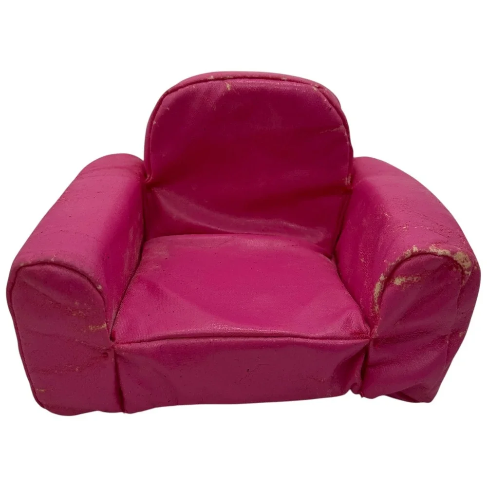 Floppy Friends Love Seats Miniature Doll Chairs Pink Black Vintage Toy Accessory